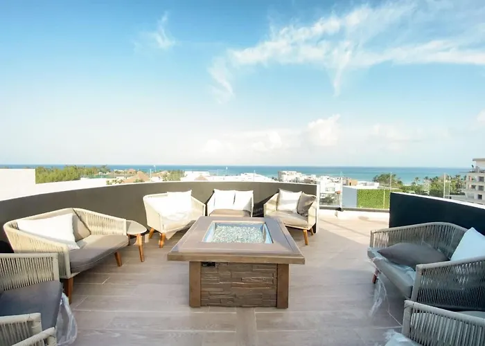 Luxury 1br, 200m From The Rooftop Ocean View Playa del Carmen