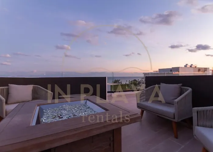 Ferienhaus Luxury 1br, 200m From The Rooftop Ocean View Playa del Carmen